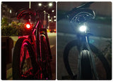 Bicycle Rear Light USB Rechargeable IPX8 Waterproof Bike Light For MTB Helmet Pack Bag Tail Light 6 Model taillight
