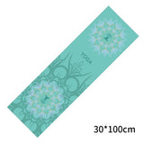 30*100cm Cooling Sports Towels Yoga Mat Cover Towels Non-slip Gym Fitness Printed Microfiber Travel Quick-drying Cushion Pilates