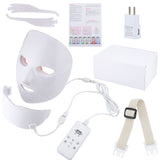 7 Colors LED Facial Mask Light Therapy Skin Tightening Wrinkle Reduce Nourish Home Spa Neck Face Care LED Mask Anti Aging Device
