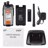 TYT MD680 Digital Radio DMR UHF 16 CANALI 10W Two Way Radio Double Time Slot for Hunting Police Fire Wireless Communication