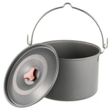 Hot Selling Outdoor Supplies Aluminum Alloy 4L Camping Hanging Single Pot Camping Picnic Soup Pot  Camping Stove