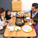 Electric Heating BBQ Household Grill Disconnected Two flavor Hot Pot Smokeless Barbecue Machine Electric Oven Cabob Machine