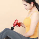 Type C Charging Pocket Massage Gun Electric Deep Muscle Vibration Relief Fitness Portable Mini Fascia Gun 4 Massage Heads XA103T