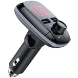 V5.0 Bluetooth FM Transmitter Radio Adapter Car Hands free Call 2 USB Ports Fast Charger FM Transmitter