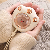 For Xiaomi Mini Cute Cat Claw Shaped Hand Warmer USB Rechargeable Electric Hands Heater for Winter Outdoor Traveling Hiking Use