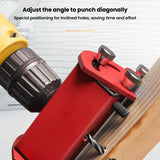 Detachable Aluminum Alloy Wood Working Oblique Hole Locator Drilling Hole Locator Wood Splicing Installation Centerline Marker