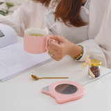 Portable Cup Warmer Home Mug Heater 16W Electric Timing Design Power Cup Warmer Heat Milk Tea Coffee Electric Heating Pad