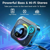 Bluetooth 5.3 FM/AUX Bluetooth Car Adapter 3 Ports PD&amp;QC 3.0 FM Modulator Bluetooth Car Transmitter Car Charger Bluetooth Adapte