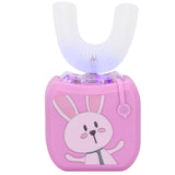 U-Shaped Children Intelligent Cleaning Toothbrush Electric Sonic Toothbrush Oral Care Tool Food Silicone Brush Head 8-14Year Old