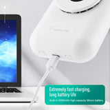 Mini Portable Air Conditioner Semiconductor Hanging Neck Cooling Fan Air Conditioning Usb Rechargeable Handheld Fan Air Cooler