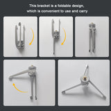 Stainless Steel Gas Tank Tripod Stand Foldable Desk Table Holder Camping Light Outdoor Hiking Small Stand Camera Bracket Mount