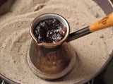Authentic Turkish Electric Hot Sand Coffee Maker, Copper Sand Coffee Machine, With Special Sand + 2x Copper Turkish Coffee Pots