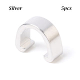 5Pcs MTB Bike Brake Cable/Derailleur Line Case Aluminum Alloy C-Shape Buckle Clasps Bicycle C Clips Outdoor Cycling Parts
