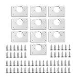 10Pcs Hinge Repair Plate For Cabinet Furniture Drawer Stainless Steel Door Panels Table Base Hinge Cup Repair Board