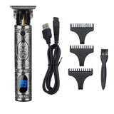 LCD Display Professional Hair Clipper Barber Haircut Sculpture Cutter Rechargeable Razor Trimmer Adjustable Cordles Edge for Men