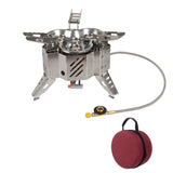 Camping 15800W Metal Stoves Portable Picnic Barbecue Furnace Foldable Stoves with Storage Bag Water Boiling Cooking Accessory