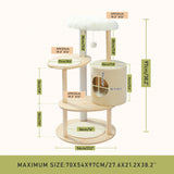 Domestic Delivery Cat Toy Scratching Wood Climbing Tree Mouse Toy Cat Jumping Toy  Climbing Frame Cat Furniture Scratching Post
