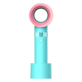 LA Mini Handheld Bladeless Portable USB Rechargeable Fan Fan Household Handy Fan Small Airflow 3 Speed Level Cooling Fan