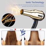 8000W Metal body Salon Professional Hair Dryer Volumizer Negative Ion Blow Dryer Brush Smoothing Hair straightener Hair styler