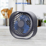 Portable Cooling Desktop Fan 3 Speed With 360 Degrees Rotation USB Rechargeable Fan For Office Household Traveling