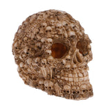 Resin Simulation Head Bone Skull Shape Terrarium Reptile Hide Cave Aquarium Fish Tank Landscape Decor Ornament
