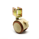 4Pcs 2'' Furniture Crib Swivel Casters Cabinet Clamp with Brake Wheels Nylon Furniture support leg for Chairs Baby Bed Trolley