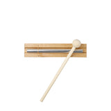 Energy Chime Single Bar Solo Chime Wooden Base Aluminium Alloy Wind Chimes Percussion Musical Instrument Kids Toys With Mallet