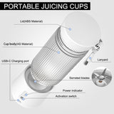 450ML Rechargeable Mixers Fruit Juicers Mixer 6 Blades Portable Electric Juicers Maker Fruit Blender Fruits Extractors