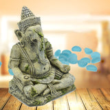 Aquarium Decoration Elephant God Shakyamuni Statue Underwater Landscape Ornament