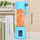 Portable Blender USB Mixer 304 Stainless Steel Blades Electric Juicer Smoothie Blender Mini Food Processor Lemon Squeezer