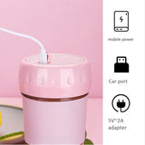 300Ml Mini Portable Electric Fruit Juicer USB Rechargeable Milkshake Machine Juice Machine Machine Kettle Juice Cup