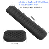 Keyboard and Mouse Wrist Rest Pad Set Padded Memory Foam Hand Rest, Keyboard Wrist Rest, Laptop Typing and Wrist Pain Relief