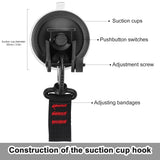 Heavy Duty Suction Cup Anchor Car Canopy Tent Hook Car Camping Tarp Mount Tool Multi-function Suction Cup Anchor with S-Hook