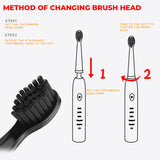 Replacement toothbrush head, Soft hair brush head, Detachable toothbrush head