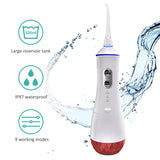 USB Rechargeable Water Flosser Portable  Water Jet 320ML Water Tank Waterproof Teeth Cleaner Oral Irrigator