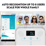 Body Fat Scale Floor Scientific Smart Electronic LED Digital Weight Bathroom Balance Bluetooth APP Android or IOS