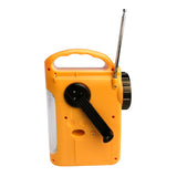 Outdoor Emergency Hand Crank Solar Dynamo AM/FM Radios Power Bank with LED Lamp