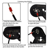 Tubular Terminal Crimping Tool Mini Electrician's Pliers Hand Tools HSC8 6-4 0.06-10mm2 28-7AWG High Precision Pliers Set