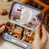 Box Theatre Diy Wooden House for Dolls Miniature Home 13 Styles Nostalgic Theme Doll House Furniture Accessories Toys for Kids