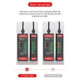 HABOTEST HT812A Network Cable Tester Wire Tracker Telephone Line Test Meter Telephone&amp;Network Line Finder RJ11 RJ45 Tester