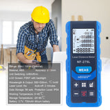 NOYAFA NF-275L Green Laser Beam Laser Distance Meter Indoor Outdoor Rechargeable Handheld Laser Range Finder Electric Distance