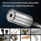 Universal Torque Wrench  Magic Spanner Grip Multi Function Universal Ratchet Socket 7-19mm Power Drill Adapter Hand Tools