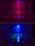 RGB LED Crystal Disco Magic Ball with 60 Patterns RG Laser Projector DJ Party Holiday Bar Christmas Stage Lighting Effect