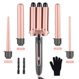 Hair Curler 5 in 1 hair styler Curling Iron Ceramic Styling Tool Professional Triple Barrel Hair iron Hair Styler Wand