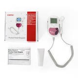 Contec Baby Sound C Pocket Fetal Doppler Color Prenatal Heart Monitor Baby Sound Heart Rate+Gel Waveform