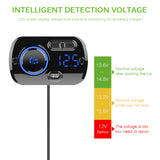 Car FM Transmitter Kit Handsfree Wireless Bluetooth 5.0 LCD MP3 Player USB Fast Charge 3.0 Car Accessories Auto FM Modulator