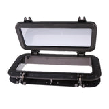 Boat Rectangular Porthole Window w/   4mm  15 x 7inch/40 x 20cm (Black)