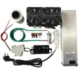 1800W 2500W ZVS Induction Heater Induction Heating PCB Board Heating Machine Melted Metal + Coil+ Crucible+Pump+Power Supply
