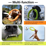 Dog Toy Flying Disc Dog Tug Toys Pet Molar Chew Toy Interactive for Water Floating Fetch Retrieving Training Medium Large Dogs