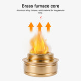 Aluminum Alloy Camping Alcohol Stoves Picnic BBQ Furnace Windproof Alcohol Stoves Outdoor Cooking Furnace Household Tea Stoves